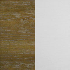 Appleton Rectangular Wood Dining Table Brown Brushed and White - 110411