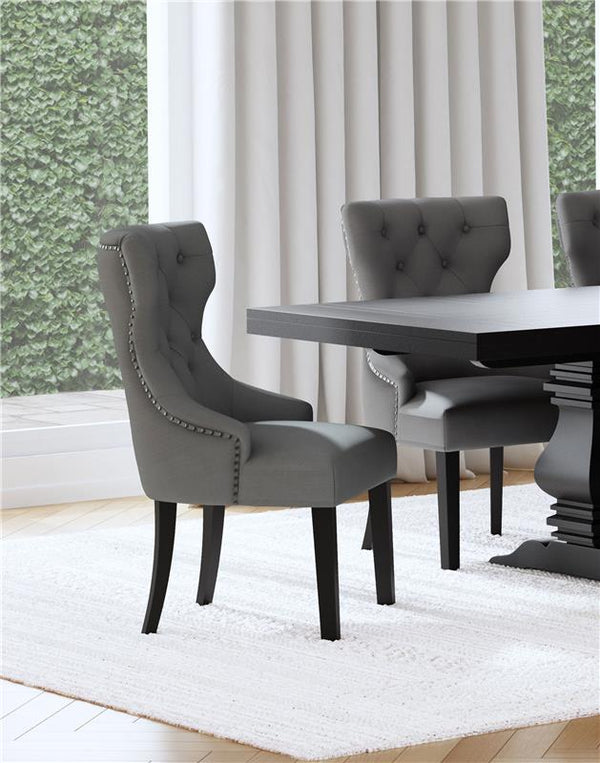Baney Upholstered Parson Dining Side Chair with Tufted Back Grey - 115562