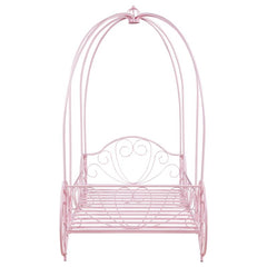 Massi Metal Twin Canopy Bed Powder Pink - 400155T