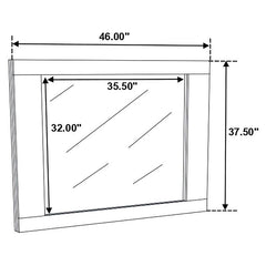 Felicity 6-piece Queen Bedroom Set White High Gloss - 203501Q-S6