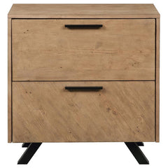 Taylor 2-drawer Nightstand Light Honey Brown - 223422