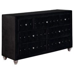 Deanna 4-piece California King Bedroom Set Black - 206101KW-S4