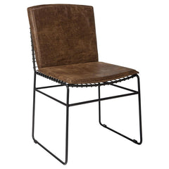 Topeka 6-piece Dining Set Mango Cocoa and Gunmetal - 193851-S6