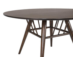 Everton 5-piece Round 54-inch Dining Table Set Walnut - 108891-S5