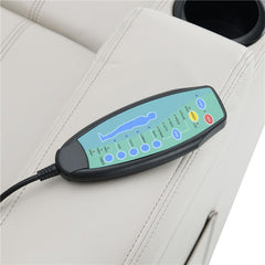 Sanger Upholstered Power Lift Massage Recliner Champagne - 600497P