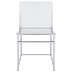 Adino Acrylic Dining Side Chair Clear and Chrome (Set of 2) - 121182