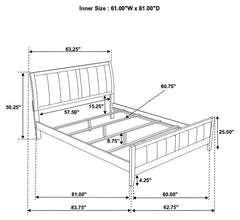 Carlton 4-piece Queen Bedroom Set Cappuccino - 202091Q-S4