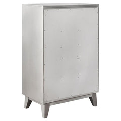 Leighton 5-drawer Bedroom Chest Metallic Mercury - 204925