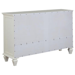 Sandy Beach 5-piece Eastern King Bedroom Set Cream White - 201309KE-S5