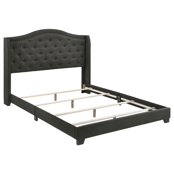 Sonoma Upholstered Full Wingback Bed Grey - 310072F