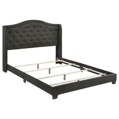 Sonoma Upholstered Eastern King Wingback Bed Grey - 310072KE