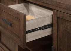 Reynolds 2-door Dining Sideboard Server Brown Oak - 107595