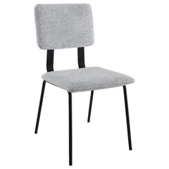 Calla Fabric Upholstered Dining Side Chair Grey (Set of 2) - 108062