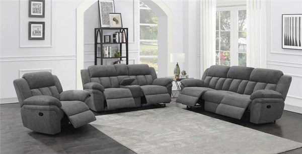 Bahrain Upholstered Glider Recliner Charcoal - 609543