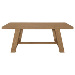 Sharon 5-piece Rectangular Trestle Base Dining Table Set Blue and Brown - 104171-S5