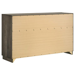 Janine 6-drawer Dresser Grey - 223553
