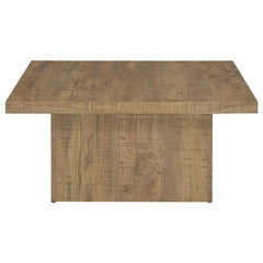 Devar Square Engineered Wood Coffee Table Mango Brown - 708068