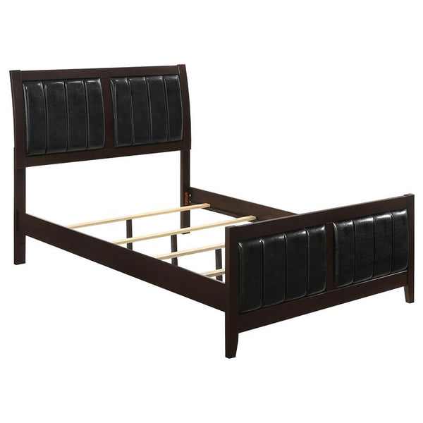 Carlton Wood Full Panel Bed Cappuccino - 202091F