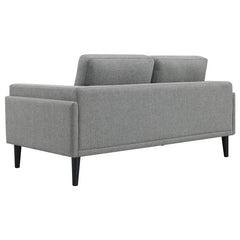 Rilynn Upholstered Track Arm Loveseat Grey - 509525