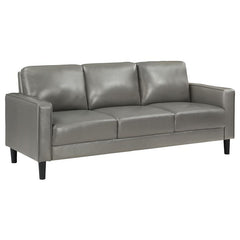Ruth 3-piece Upholstered Track Arm Sofa Set Grey - 508365-S3
