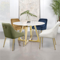 Mayette Parsons Wingback Dining Side Chairs Ivory (Set of 2) - 107562