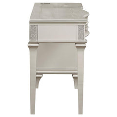Evangeline 4-drawer Vanity Desk Makeup Table Silver Oak - 223397