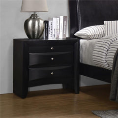 Briana Rectangular 2-drawer Nightstand Black - 200702