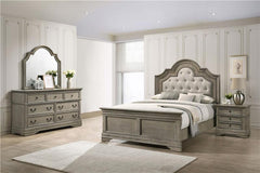Manchester 4-piece Eastern King Bedroom Set Wheat Brown - 222891KE-S4