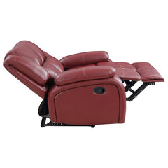 Camila 2-piece Upholstered Reclining Sofa Set Red - 610241-S2