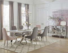 Antoine Upholstered Demi Arm Dining Side Chairs (Set of 2) - 108813