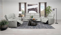 Greenfield 3-piece Power Reclining Sofa Set Ivory - 610261P-S3