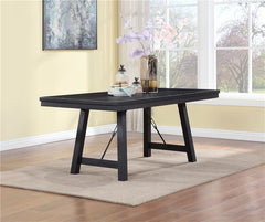 Newport Rectangular Trestle Dining Table Black - 108141