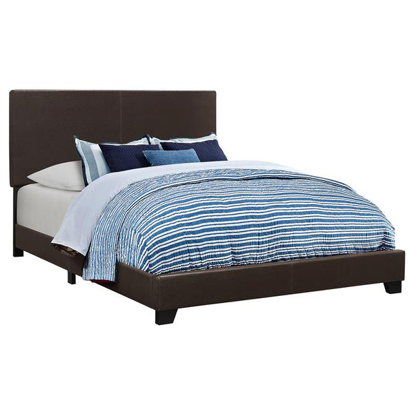 Dorian Upholstered Full Panel Bed Brown - 300762F