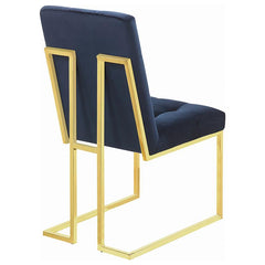 Cisco Tufted Back Side Chairs Ink Blue (Set of 2) - 192493