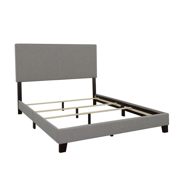 Boyd Upholstered California King Panel Bed Grey - 350071KW