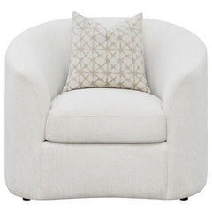 Rainn Boucle Upholstered Sloped Arm Accent Chair Latte - 509173