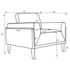 Rilynn 3-piece Upholstered Track Arm Sofa Set Grey - 509524-S3