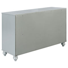 Gunnison 5-piece Eastern King Bedroom Set Silver Metallic - 223211KE-S5