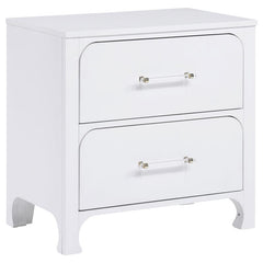 Anastasia 5-piece California King Bedroom Set Pearl White - 224751KW-S5