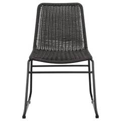 Dacy Upholstered Dining Chairs (Set of 2) Brown and Sandy Black - 192032