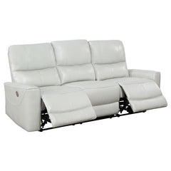 Greenfield 2-piece Power Reclining Sofa Set Ivory - 610261P-S2
