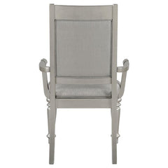 Bling Game Open Back Arm Chairs Metallic (Set of 2) - 106473