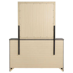 Frederick 6-drawer Dresser with Mirror Weathered Oak - 222963M