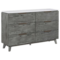 Nathan 6-drawer Dresser Grey - 224603