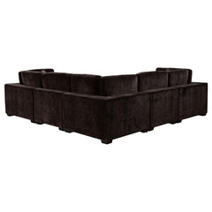 Lakeview 6-piece Upholstered Modular Sectional Chocolate - 551464-SET
