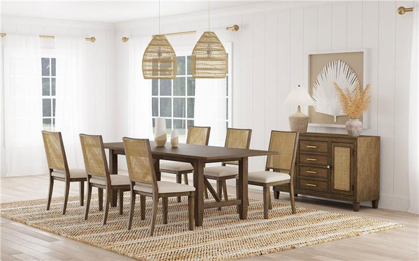 Matisse 7-piece Rectangular Dining Set Brown - 108311-S7