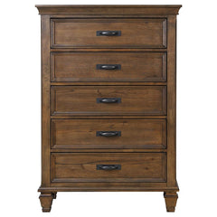 Franco 5-piece California King Bedroom Set Burnished Oak - 200971KW-S5
