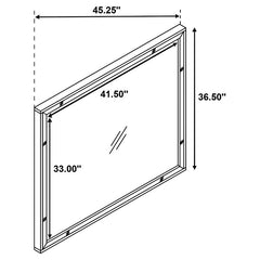 Larue 4-piece California King Bedroom Set Silver - 224491KW-S4