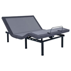 Clara Twin Extra Long Adjustable Bed Base Grey and Black - 350131TL