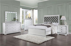 Eleanor Wood California King Panel Bed White - 223561KW